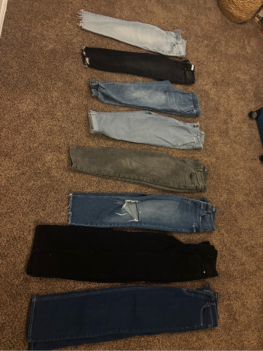 Assorted Blue and Black Wash Jeans